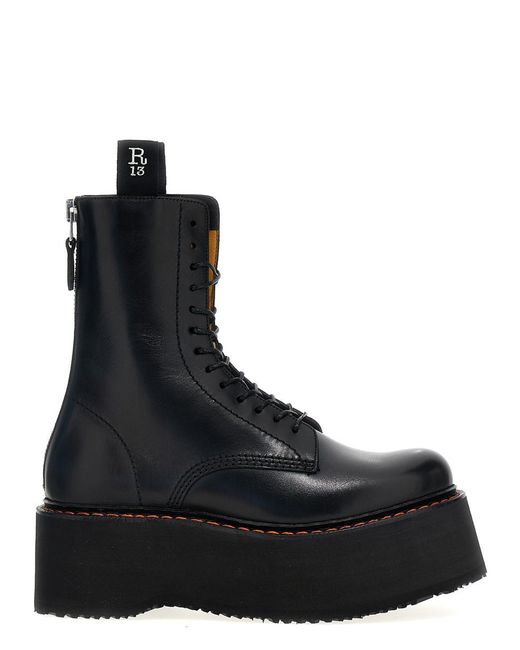 R13 Black X-Stack' Boots
