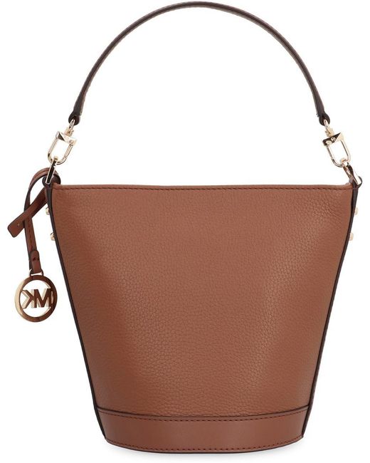 Michael Kors Brown Townsend Leather Bucket Bag