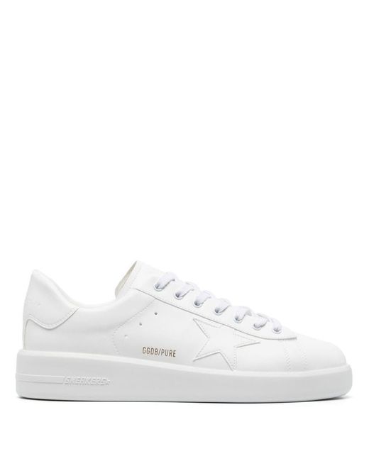 Golden Goose Deluxe Brand White Purestar Faux-leather Sneakers for men