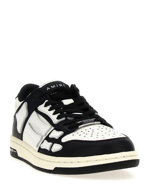 Amiri Black 'Skel Top Low' Sneakers
