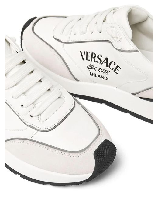 Versace White Sneakers Shoes