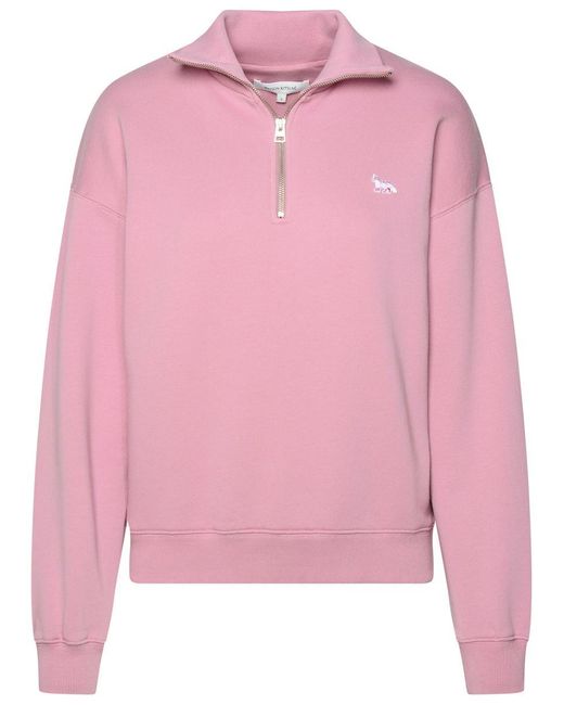 Maison Kitsuné Pink Cotton Sweatshirt