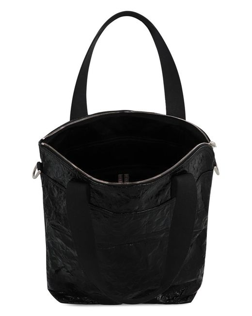 Rick Owens Black Technical Fabric Tote for men