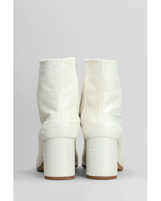 Maison Margiela White Tabi High Heels Ankle Boots
