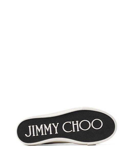 Jimmy Choo Black Palma Maxi/f Canvas Sneaker