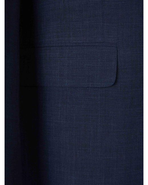 Sartorio Napoli Blue Fil A Fil Suit for men