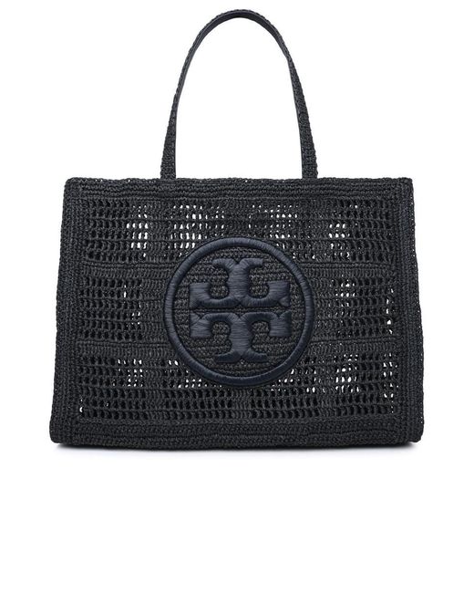 Tory Burch Black 'Ella' Large Shopping Bag