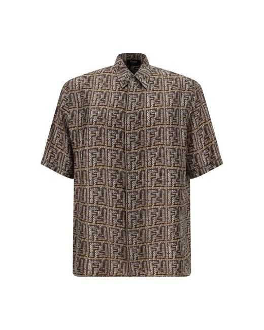 Fendi Brown Shirts for men