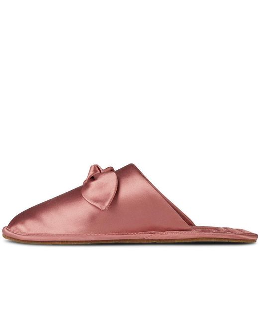 Kate Spade Kate Spade Lawson Satin Slippers in Red | Lyst