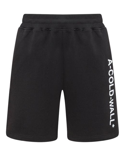 A_COLD_WALL* Black A-Cold-Wall Shorts With Logo for men