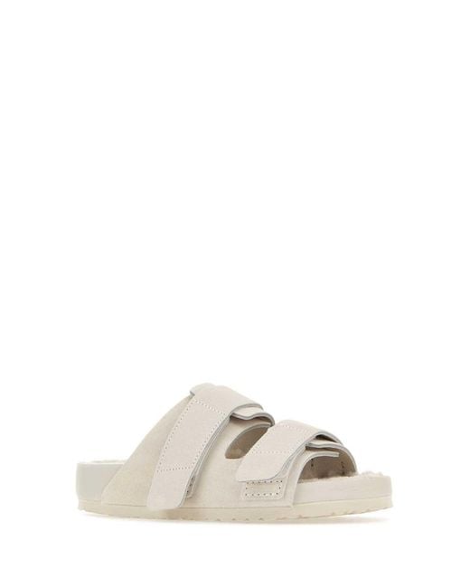 Birkenstock White Slippers