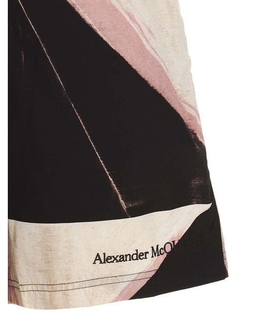 Alexander McQueen Black Costume Stampa for men
