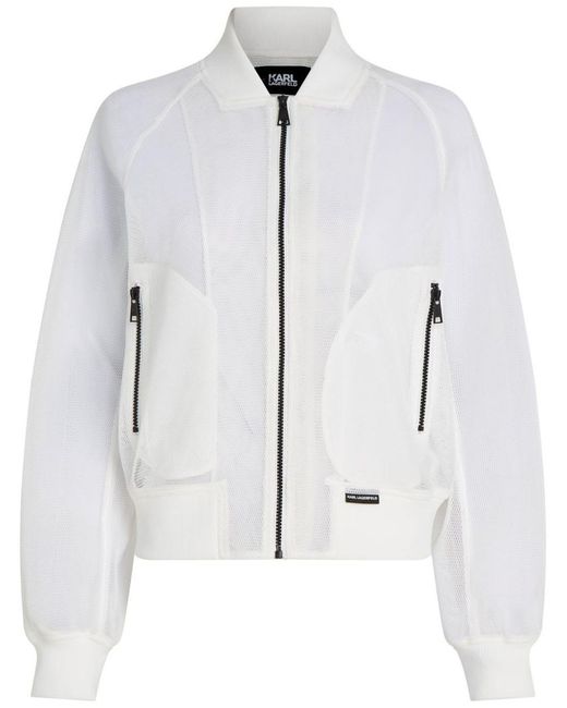 Karl Lagerfeld White Outerwear