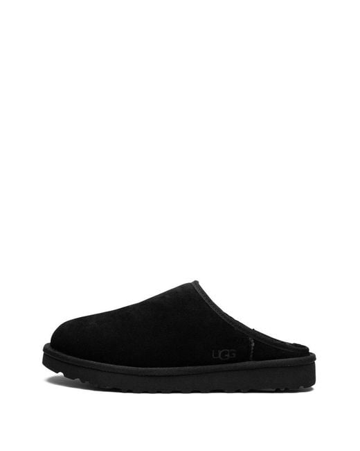 Ugg Black Classic Slip-On Sheepskin Slippers for men