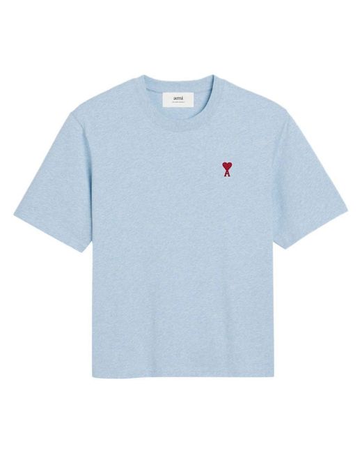 AMI Blue T-Shirts And Polos for men
