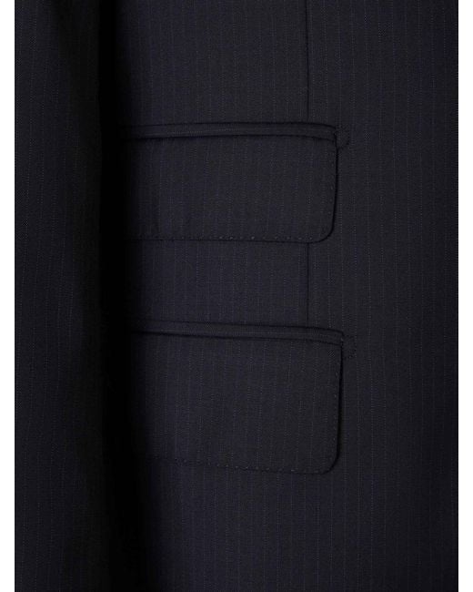 Isaia Blue Gregory Striped Suit for men