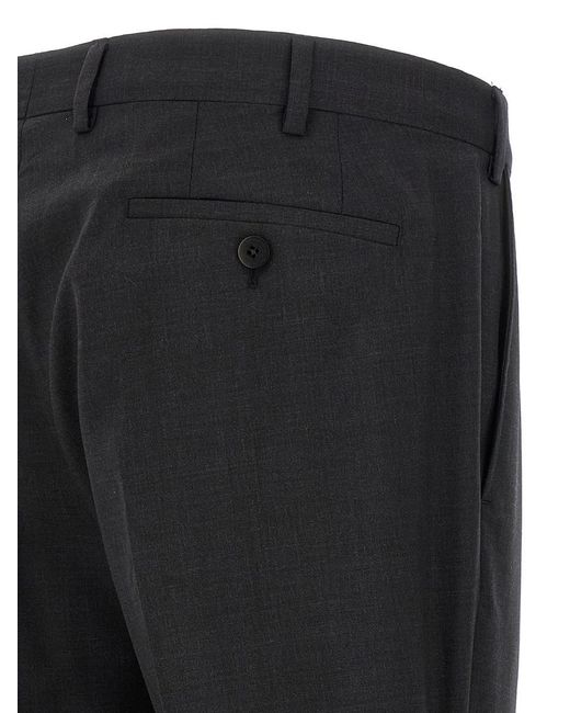 Pal Zileri Black Wool Pants for men