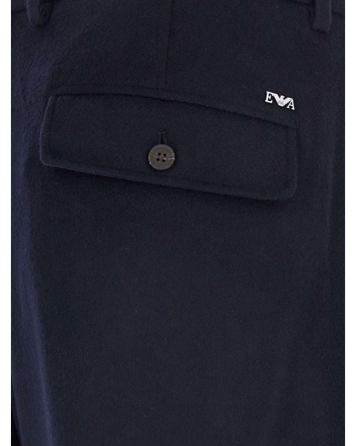 Emporio Armani Blue Trousers for men