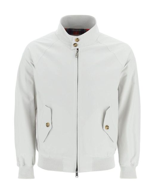 Baracuta White G9 Harrington Jacket for men