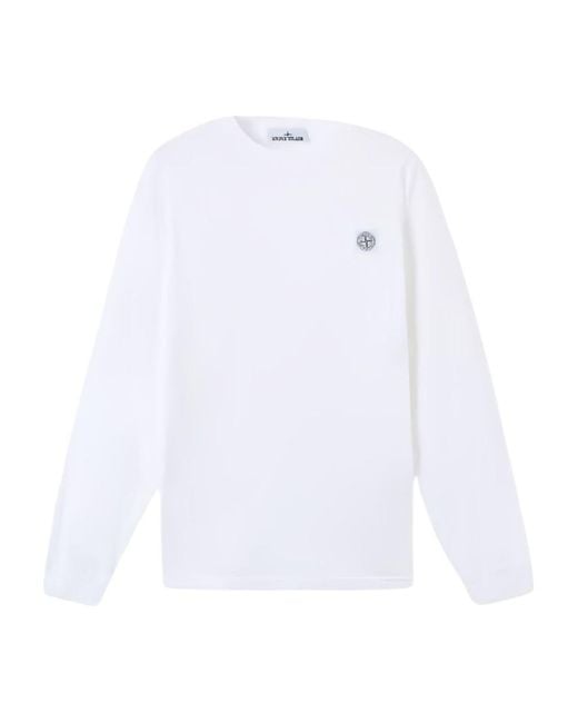 Stone Island White T-shirts And Polos for men