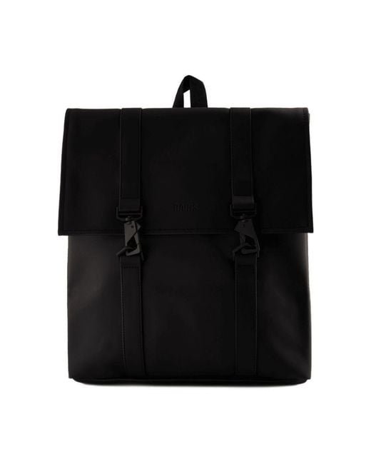 Rains Black Msn Mini Backpack