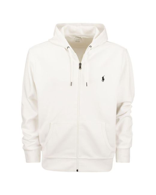 Polo Ralph Lauren White Hooded Sweatshirt for men