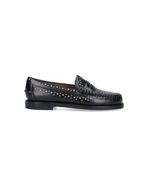Sebago Black Dan Leather Loafers