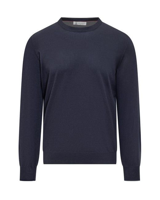 Brunello Cucinelli Blue Jersey for men