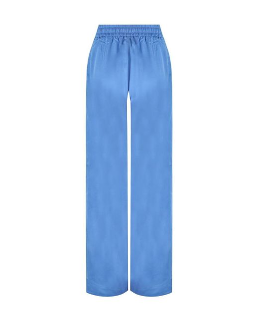 Essentiel Antwerp Blue Fault Light Wide Leg Trousers