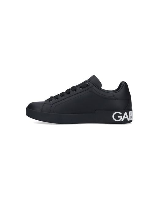 Dolce & Gabbana Black 'portofino' Sneakers for men