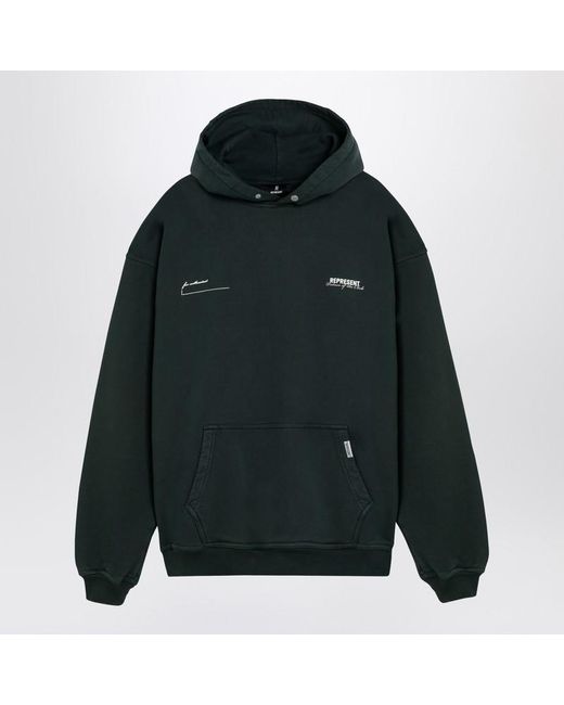 Represent Green Forest Hoodie With Logo for men