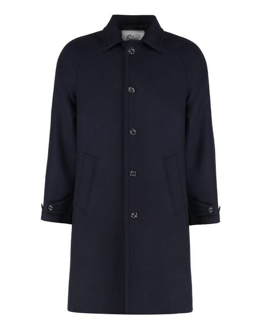 Valstar Blue Vittorio Virgin Wool Coat for men