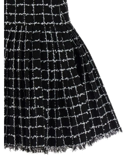 Balmain Black Tweed Dress