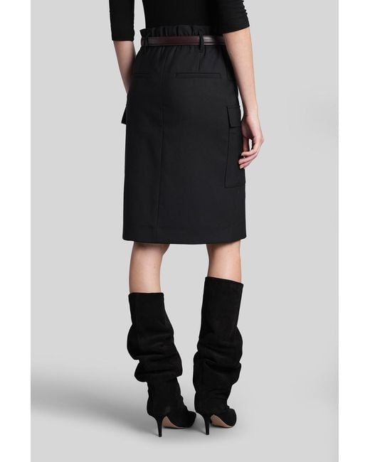 IRO Black Carrie Skirt