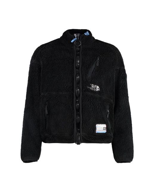 Maison Mihara Yasuhiro Black Fleece Bomber Jacket for men