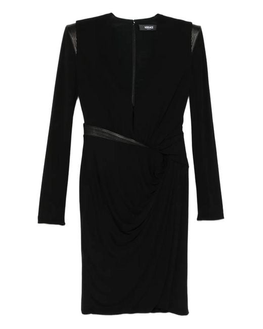 Versace Black Long-sleeved Dress