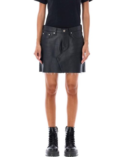 Junya Watanabe Black Mini Skirt Eco Leather