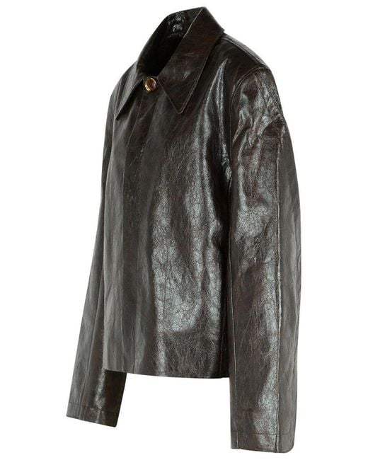Séfr Black 'keane' Brown Polyester Jacket for men