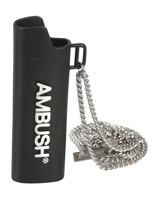 Ambush White Lighter Case Pendant Necklace for men