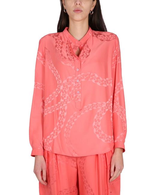 Stella McCartney Pink Silk Blend Shirt
