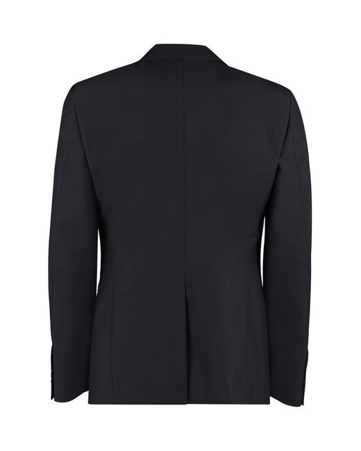 Alexander McQueen Black Single-breasted Two-button Jacket for men