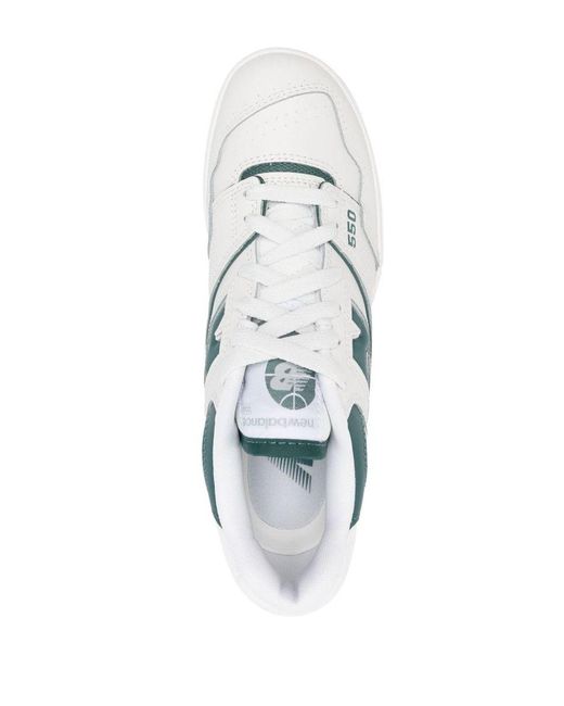 New Balance White Bb550 Sneakers