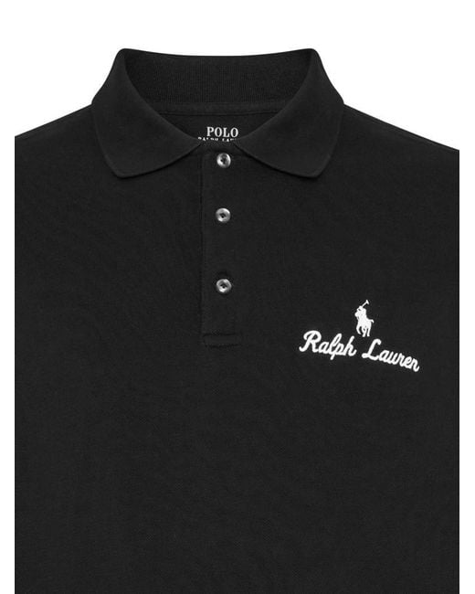 Polo Ralph Lauren Black Polo Shirt for men