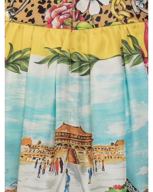 Moschino Multicolor Foulard Skirt