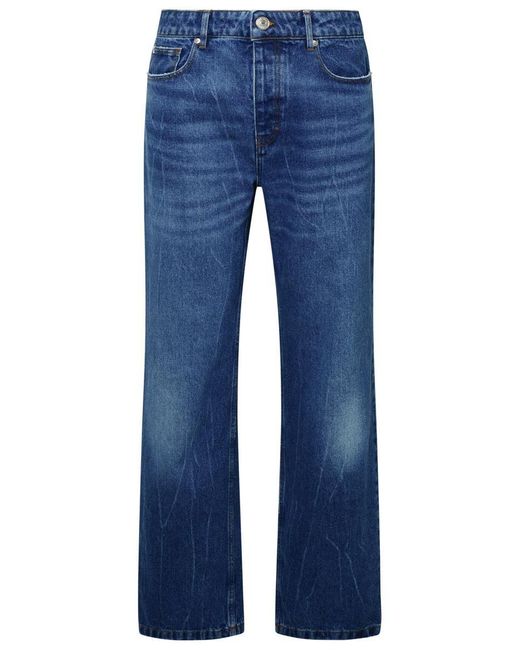 AMI Blue Cotton Jeans for men