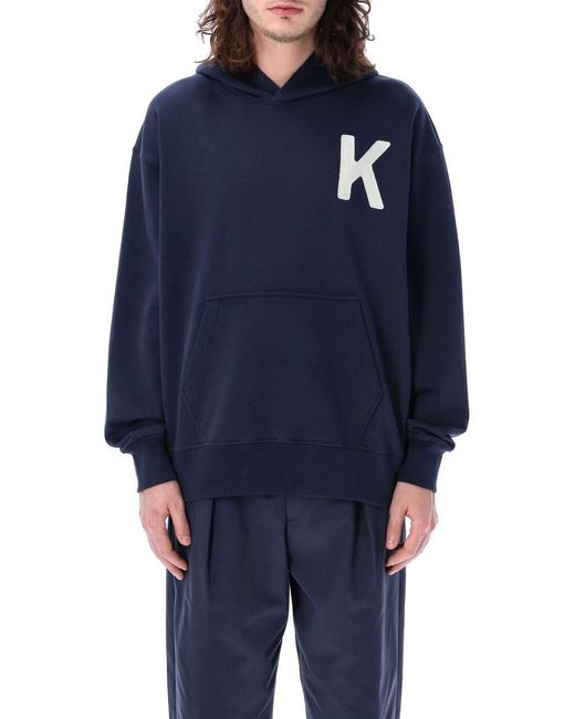 KENZO Blue Lucky Tiger Hoodie for men