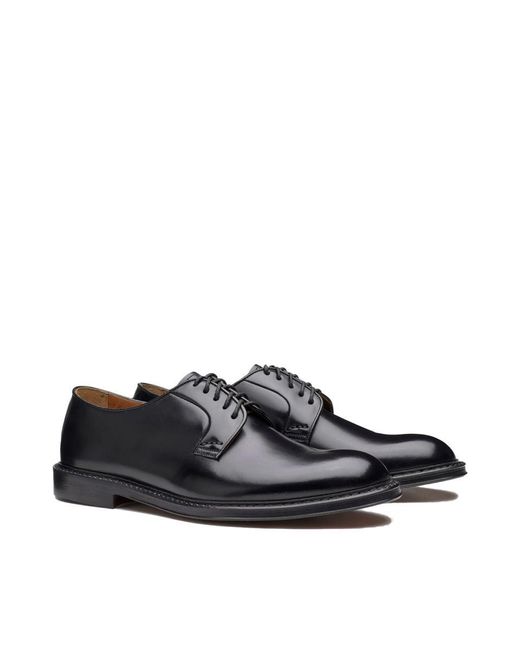 Doucal's Black Lace Up for men