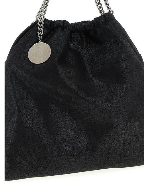 Stella McCartney Black 'Falabella Drawstring' Shoulder Bag