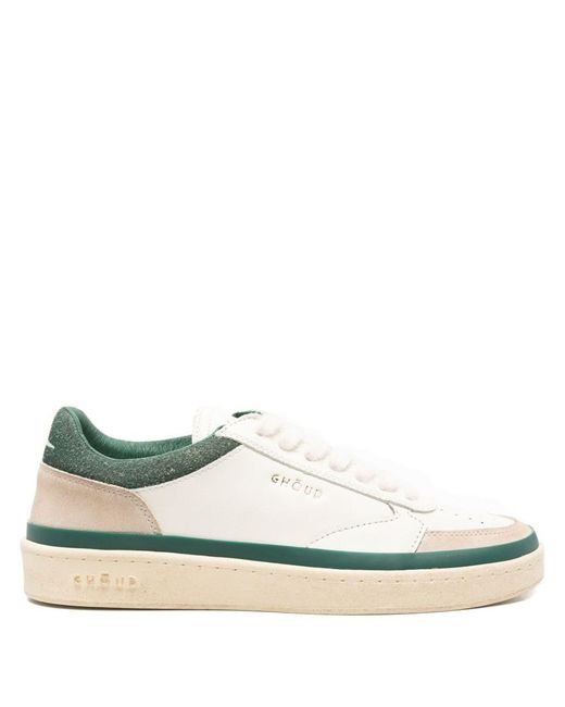 GHOUD VENICE White Pads Brushed Low Sneakers for men
