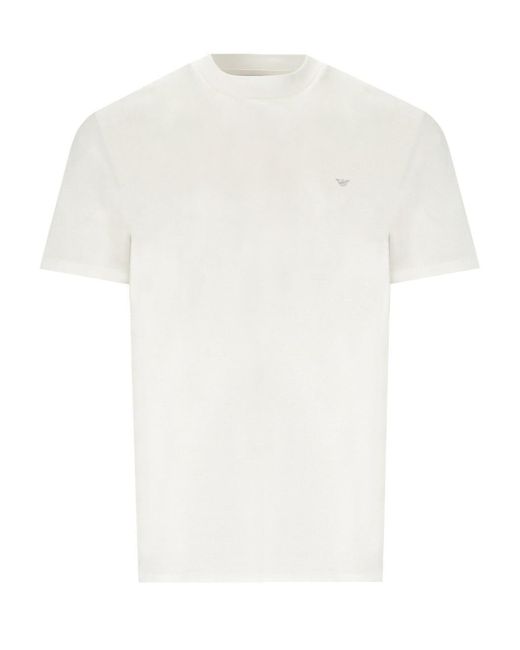 Emporio Armani White Travel Essential Off- T-Shirt for men